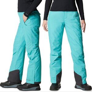 Columbia Bugaboo Oh Pants 2X Plus Omni Heat Insulated Ski Snow Aqua NEW $120